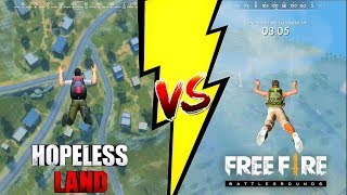 Free Fire Battleground VS Hopeless Land Comparison Which one is best [upl. by Aliek]