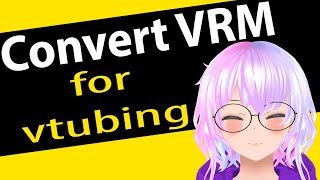 Convert Avatar to VRM for Vtubing  Detailed with explanations [upl. by Yeslek]