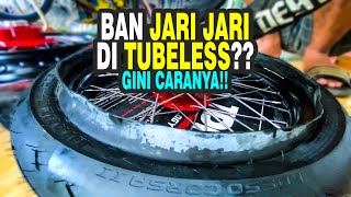 TUTORIAL MEN TUBLESS VELG JARI  JARI [upl. by Elnora]