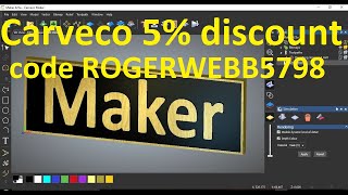 425 Carveco Maker sign making for beginners [upl. by Eedeed874]