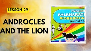 STD 4Lesson 29Androcles And The LionEnglish Balbharati Workbook Question Answers [upl. by Kara407]