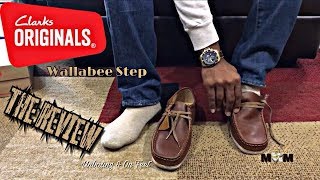 Clarks Wallabee Step On Feet  Wallabee Step Unboxing  Wallabee Clarks Step Review [upl. by Atte979]