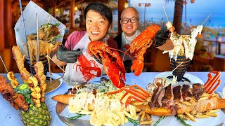 All You Can Eat EXTREME SPICY Cajun CRAB Seafood Buffet Las Vegas [upl. by Aila469]