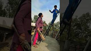 Mummy ne jhadu se mara😫🤣 comedy emotional fun funny ytshots villagefamily family tranding [upl. by Airotciv]