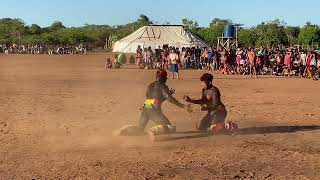 festa kuarup 2023 luta corporal na aldeia lahatua 📍 [upl. by Hayikaz]