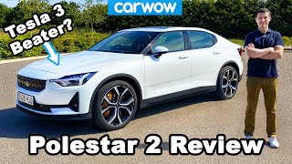 Polestar 2 EV review  see where it beats the Tesla Model 3 [upl. by Aleka4]