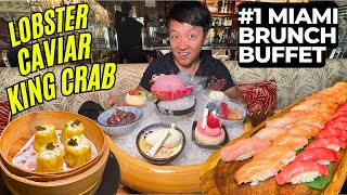 🦞199 Luxury ALL YOU CAN EAT Lobster Sushi amp Dim Sum Japanese BRUNCH BUFFET in Miami 🍣 [upl. by Malo]