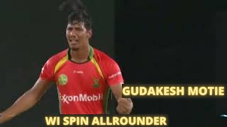 Gudakesh Motie  Allrounder  West Indies Player  Batting  Bowling [upl. by Meave849]