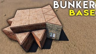 RUST BUNKER BASE  Easy MODULAR Hard to RAID [upl. by Lyda784]