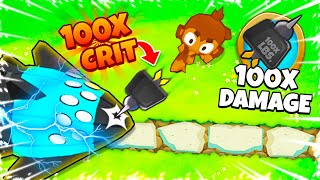 100x Damage vs ELITE Vortex Modded BTD 6 [upl. by Aicinat]