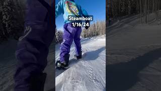 Snowboarding Park snowboarding snowboardtricks snowboard snow winter steamboat wintersport [upl. by Carpet]