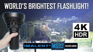 Worlds BRIGHTEST Flashlight  IMALENT MS32  200000 lumens [upl. by Kimbell]