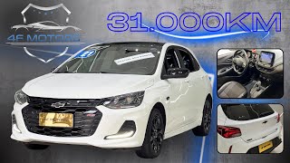 Chevrolet Onix 10 turbo RS 2021 4fmotors BAIXO KM [upl. by Darach]