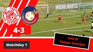 Matchday 1  U19 IP Tempo Overijse vs Wolvertem  20232024 [upl. by Hoeve621]