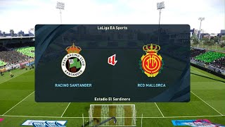 PES 2021 modo carrera jugador España Racing Santander vs RCD Mallorca [upl. by Kelcy696]