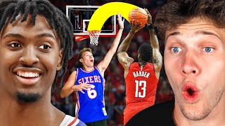 NBA Tyrese Maxey Reacts To My Basketball Highlights [upl. by Mattox]