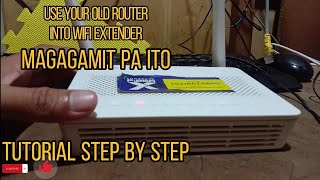 use your old router into a wifi extender converge router huawei [upl. by Dnaletak]