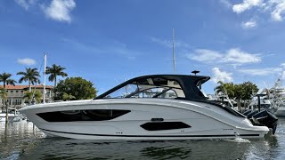 STUNNING 2023 Sea Ray Sundancer 370 Outboard MarineMax Palm Beach Gardens [upl. by Arakaj]