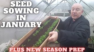 Seed Sowing In January 2023 Gardening Allotment UK Grow Vegetables At Home [upl. by Dauf147]