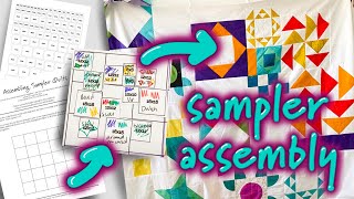 How to Assemble a Sampler Quilt without a Design Wall [upl. by Akinad238]