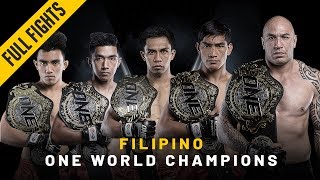 ONE Full Fights  2018s Filipino World Champions [upl. by De926]