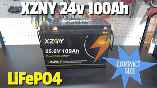 XZNY 24v 100Ah LiFePO4 Lithium Battery [upl. by Jon118]