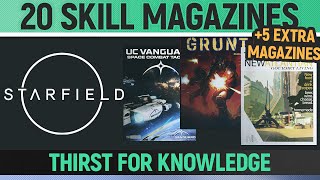 Starfield  20 Easytoget Skill Magazines  Thirst for Knowledge Achievement [upl. by Tella]