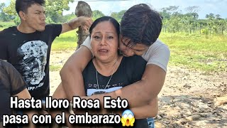 Rosa habla sobre lo que esta pasando en su embarazo rompe en llanto frente a todosJucho la abrazo😭 [upl. by Ahsat24]