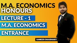 Lecture  1 For MA Economics Entrance  By Samikon Classes [upl. by Waylin]