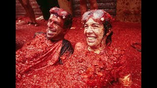 La Tomatina Festival Spain [upl. by Dale]