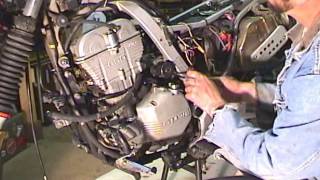 How to remove starter motor motorcycle [upl. by Ynahpets]