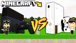 ZAMEK PLAYSTATION VS ZAMEK XBOX W MINECRAFT [upl. by Teyut]