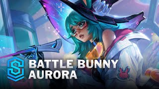 Battle Bunny Aurora Skin Spotlight  League of Legends [upl. by Engamrahc]