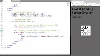 codingspeedrun Global Loading Screen Overlay HTML CSS JS [upl. by Alyakam]