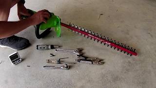 How to Fix JAMMED Greenworks G MAX 40V Hedge Trimmer [upl. by Eldora]