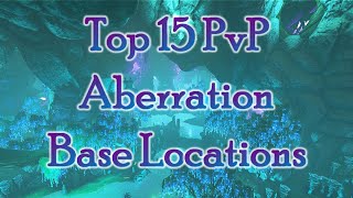 Top 15 Aberration Twilight Zone PvP Base Locations ARK Survival Evolved [upl. by Eicnahc648]