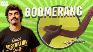 How a boomerang works  Great Australian Stuff  ABC TV  iview [upl. by Chaille]