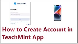 How to Create Account in TeachMint App [upl. by Easton]