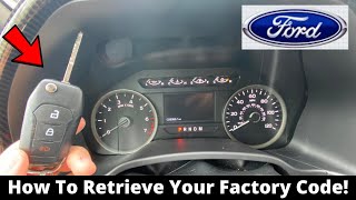 Its THIS EASY To Find Your Ford Door Keypad Code From Factory Ford F150 [upl. by Caylor]