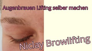 Browlifting selber machen für zu Hause  schöne Augenbrauen günstig und schnell  Niclay im Test [upl. by Christoffer]