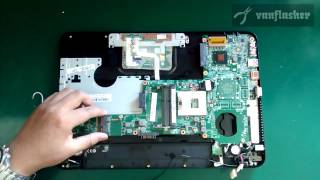 Toshiba Satellite C800 C840 L840 M840 Disassembly [upl. by Arraeic]