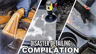 NASTIEST Car Interior Deep Cleaning Ever Disaster Car Detailing Compilation [upl. by Campagna897]