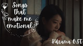 Songs That Make Me Emotional  Kdrama Ost Playlist [upl. by Aneeled]