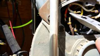 Craftsman Air Compressor 919165220 How to switch from 110 to 220 and back again [upl. by Nnazil]