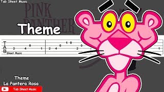 The Pink Panther La Pantera Rosa  Theme Guitar Tutorial [upl. by Marcel]