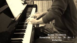 Clementi Sonatina Op 36 No 1 2nd movement  Andante  Christopher Brent piano [upl. by Ahsika111]