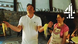 Jamie Oliver Struggles To Make One Of Italys Rarest Pastas  Jamies Super Food [upl. by Jacobson498]