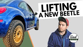 Installing a 25quot Lift on a 2007 Volkswagen Beetle  Can this Bug OffRoad [upl. by Ma]