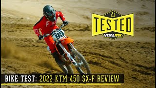 Bike Test 2022 KTM 450 SXF Review [upl. by Morehouse]