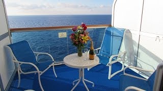 Ruby Princess Balcony Cabin C726 Caribe Deck 10 Tour [upl. by Sosthina280]